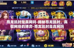 尊龙凯时是真网吗-揭秘尊龙凯时，真假网络的博弈-尊龙凯时是真网吗