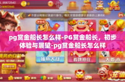 pg赏金船长怎么样-PG赏金船长，初步体验与展望-pg赏金船长怎么样